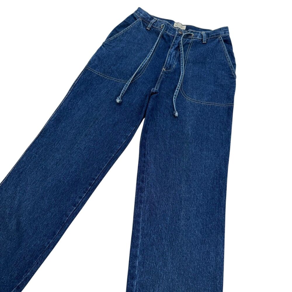 Vintage 90s Shoehorn Bay Jeans 28x28 Wide Leg High Rise Denim Petite 8P